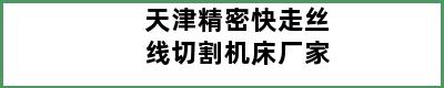 天津精密快走丝线切割机床厂家