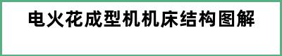 电火花成型机机床结构图解